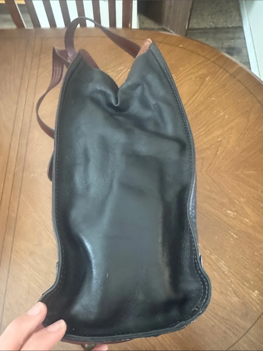 Fossil leather bronze